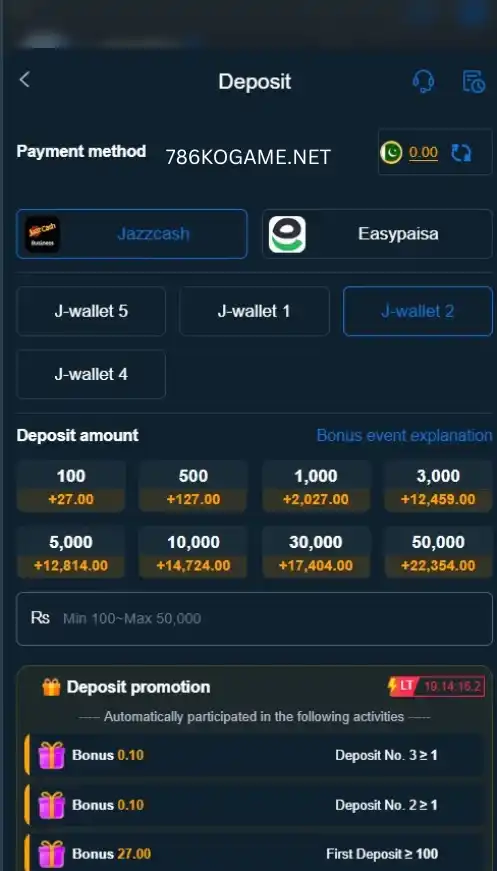 786KO Game Download - Deposit - 786kogame.net